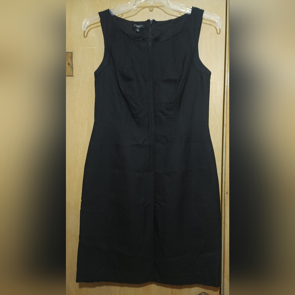 Talbots Dress Womens Sz 10 Waffle Textured Silk Cotton Blend Sheath Sleeveless